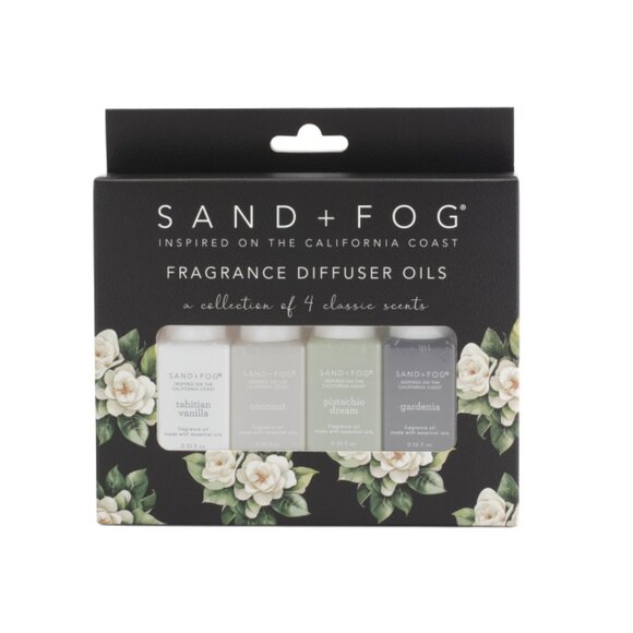 SAND AND FOG Multi 4pc 3.3oz Black Gardenia Fragrance Oil Set - Picture 1 of 2
